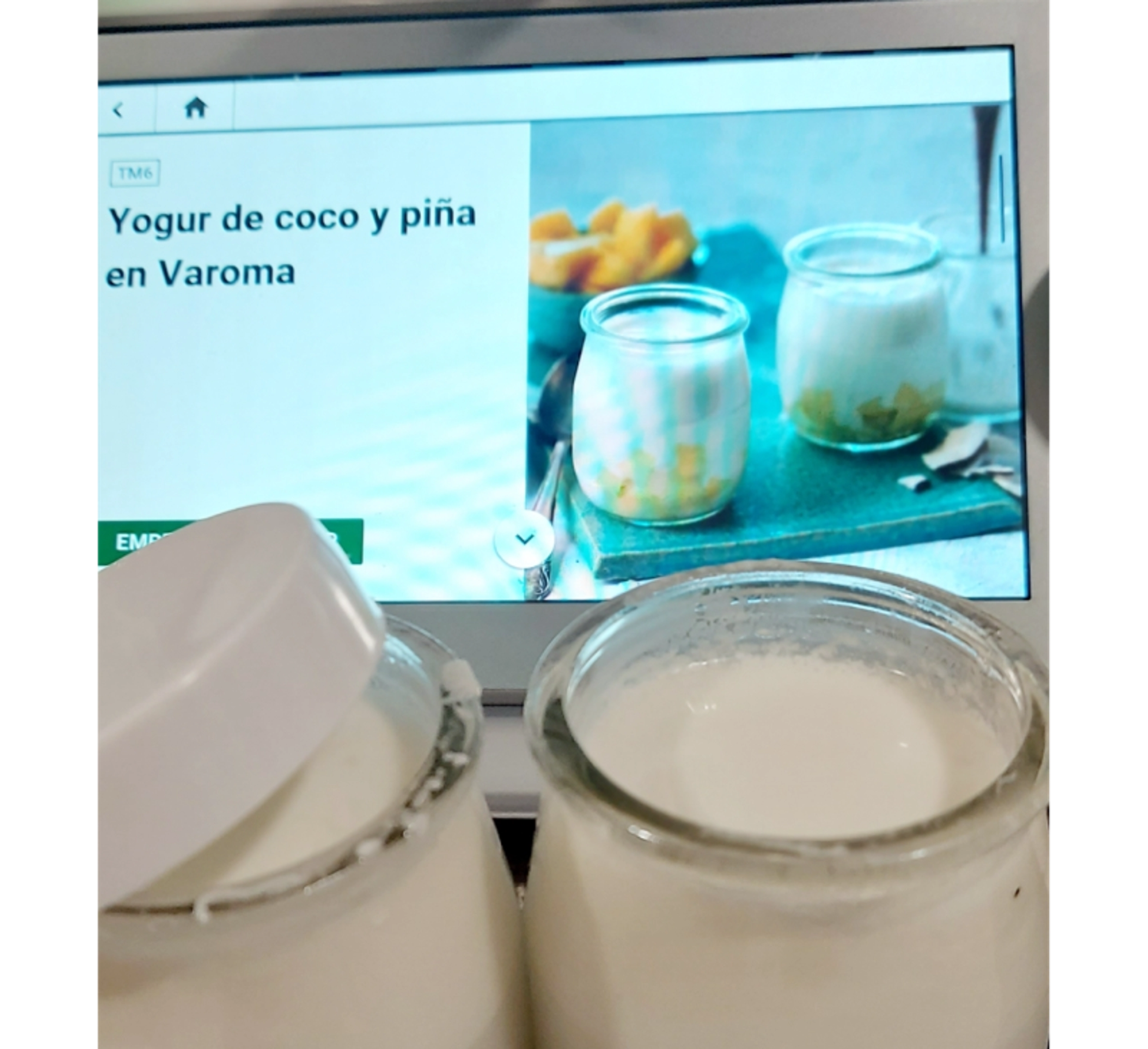 YOGURT DE COCO Y PIÑA