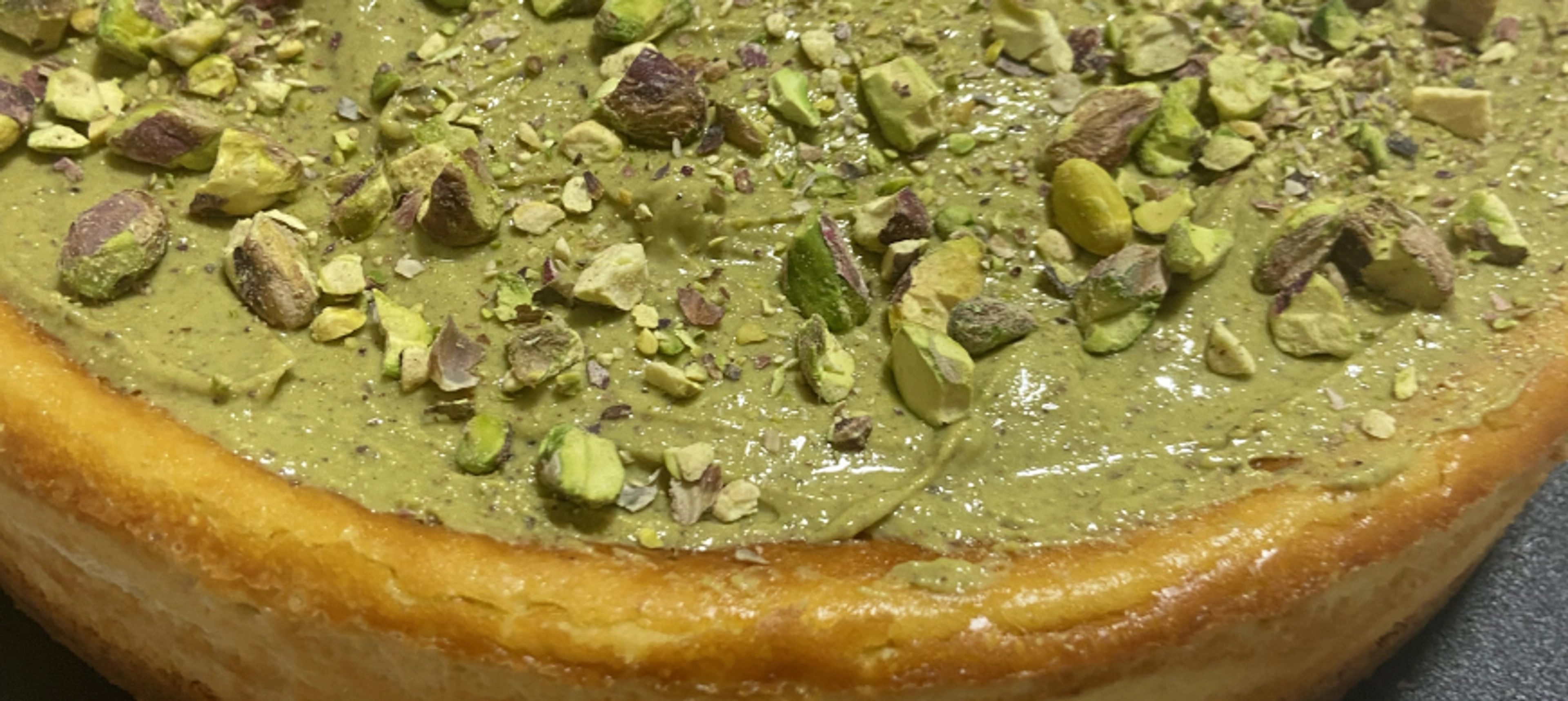 TARTA DE QUESO Y PISTACHO