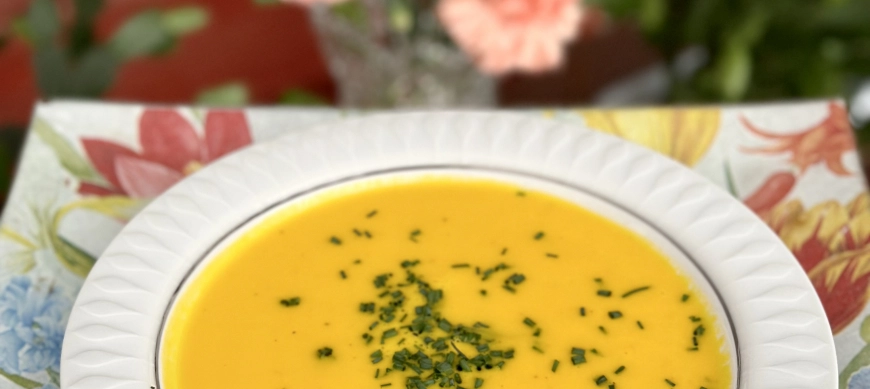 Sopa de zanahoria, naranja y jengibre (La soupe des amoureux)