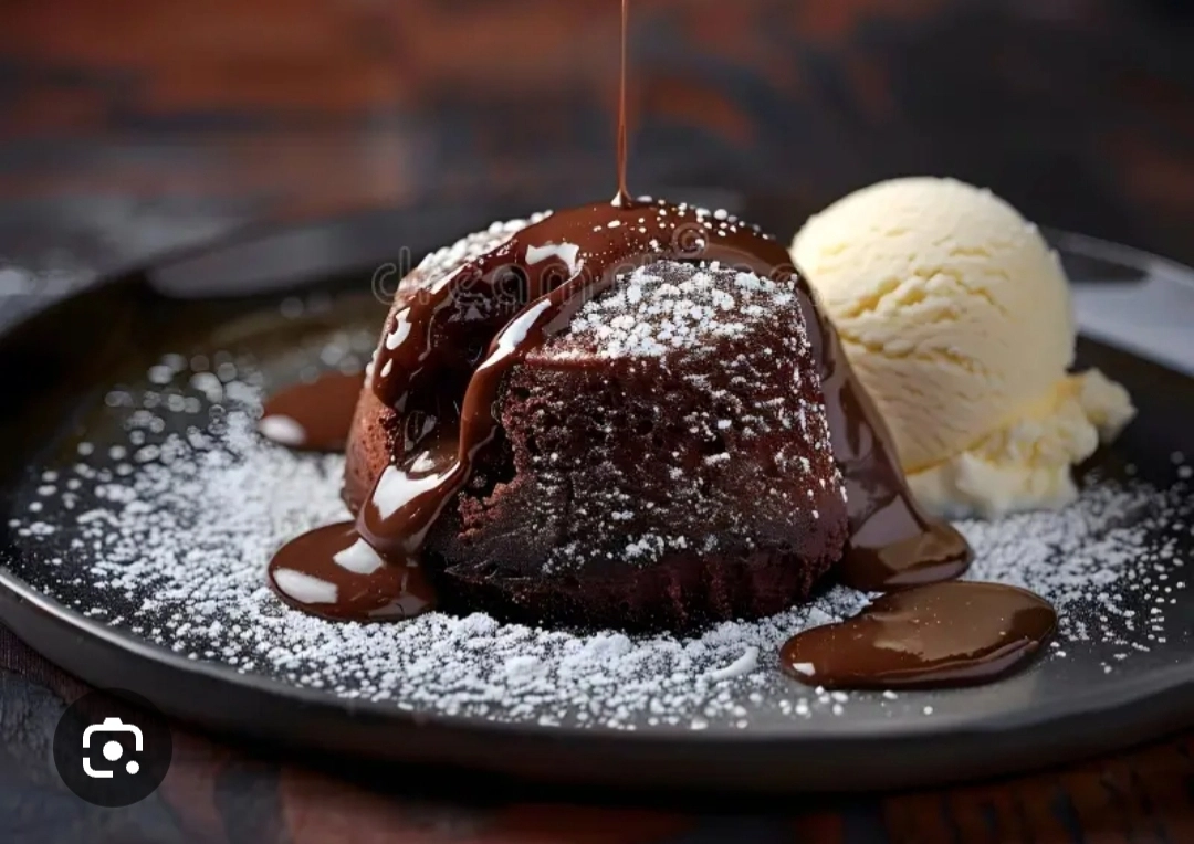 Volcán de chocolate