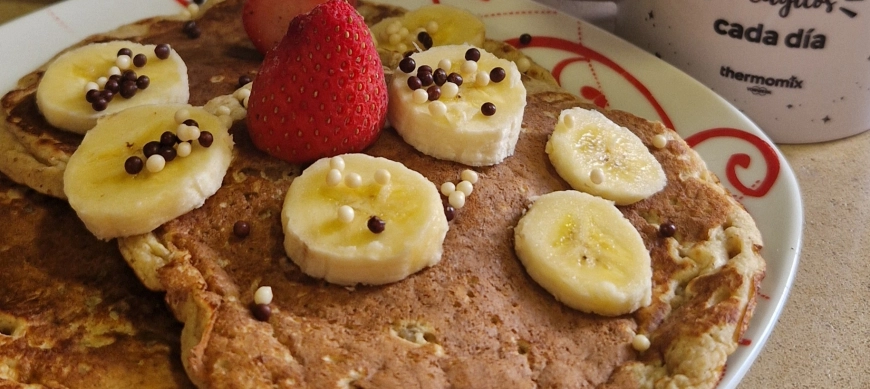 Tortitas de avena y platano