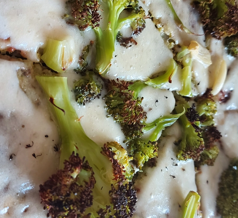 Pizza con masa de Brócoli