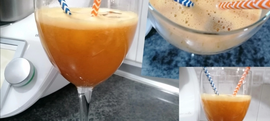 Zumo de mandarina, zanahoria y jenjibre