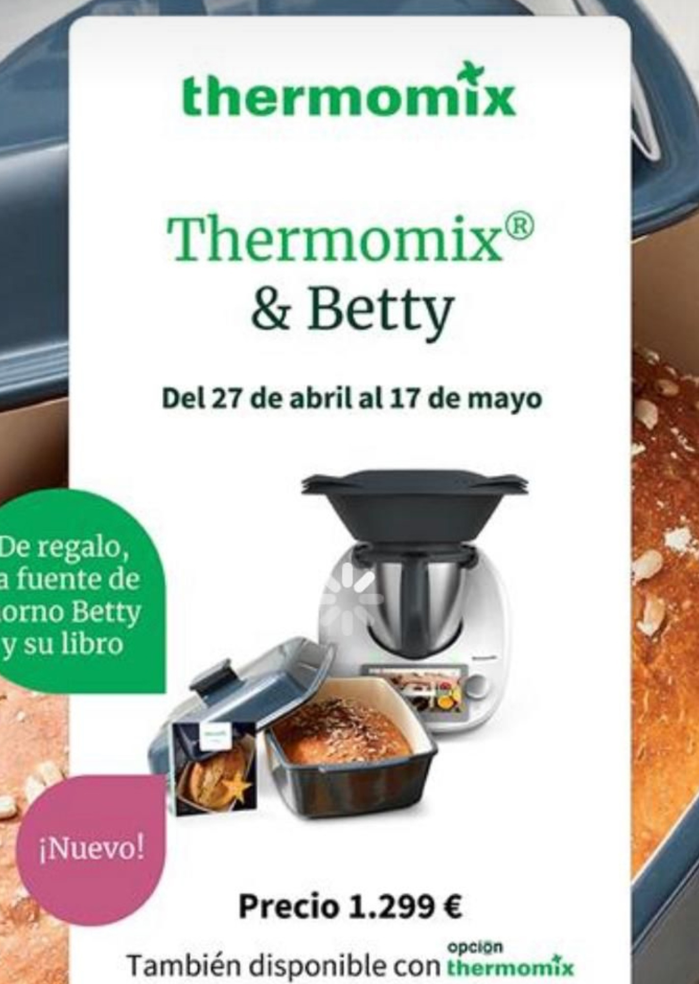 Tm6 te regala la fuente con tapa Betty - Noticias Blog - Blog de M.CARMEN  BOLIVAR MONTESA de Thermomix® Madrid Centro