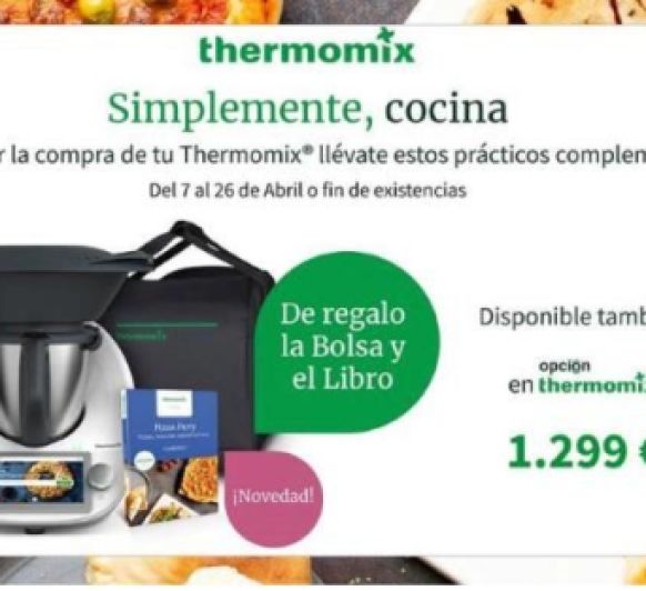 Comprar tu Thermomix® con regalo de bolsa de transporte y libro